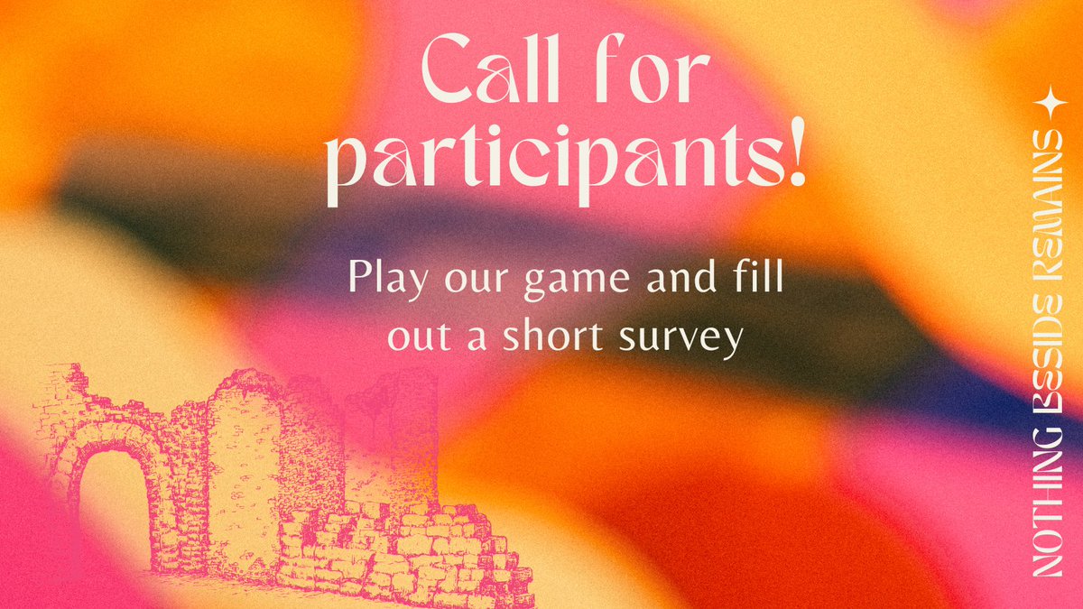As part of my PhD research I'm conducting a new player study!  

🕹 Play an archaeology game and give us your interpretations  

✅ Open to everyone over the age of 16  

🕒 Only takes 10 minutes

⛏️ Contribute to ground-breaking* research

Link below ⏬
