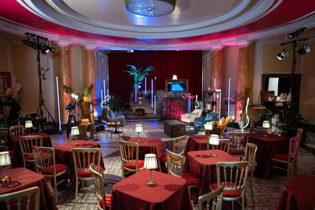 LeithTheatre's tweet photo. Leith Theatre will feature on The #BigScottishBookClub tomorrow at 19:30 28/08 on @BBCScotland! 📚🎥 

Hosted by @Damian_Barr &amp; featuring guests @Elif_Safak, @JackieKayPoet, @JulianClary + more. The Crush Foyer was transformed into a literary haven - don’t miss it! 

Tune in 💙 https://t.co/cZFRlKzxqV