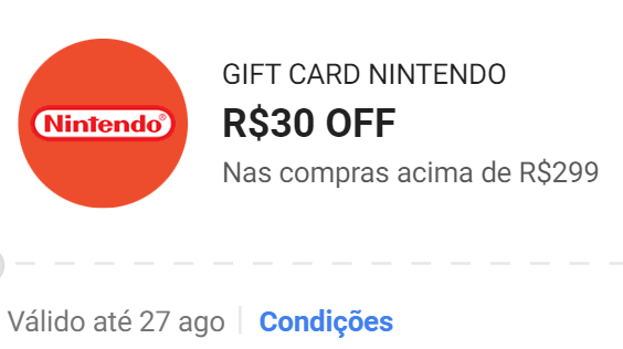 Como comprar The Legend of Zelda: Echoes of Wisdom e Super Mario Party Jamboree por R$ 197,50 CADA?

A Shopee está com uma promoção relâmpago até as 14h de hoje de 15% de desconto no Gift Card de R$500 ficando por R$425. Além disso tem cupom de R$30 OFF para resgate ficando... +