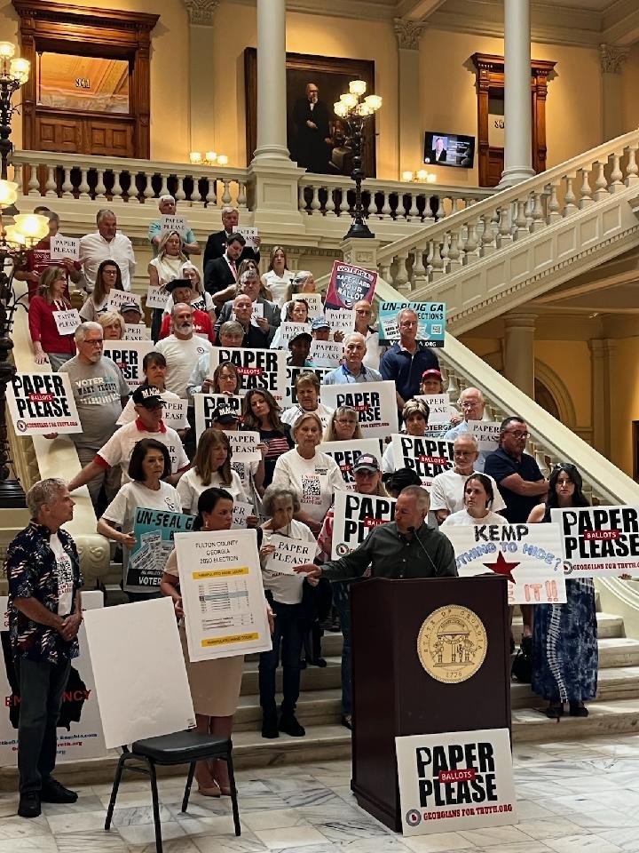 jeffmfulgham's tweet image. 1 Million +- views on my page alone of posts related to our press conference last week showing detailed evidence of Georgia 2020 election fraud. My top post has 16K likes. Video below. 

This is important nationally because it demonstrates why we need good election integrity