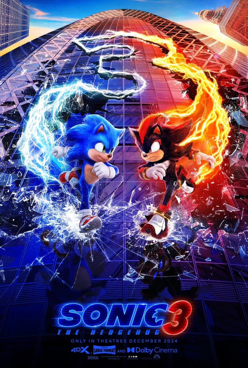 SEGA's tweet image. Two hedgehogs. One awesome adventure. 

#SonicMovie3 arrives in theatres December 20th