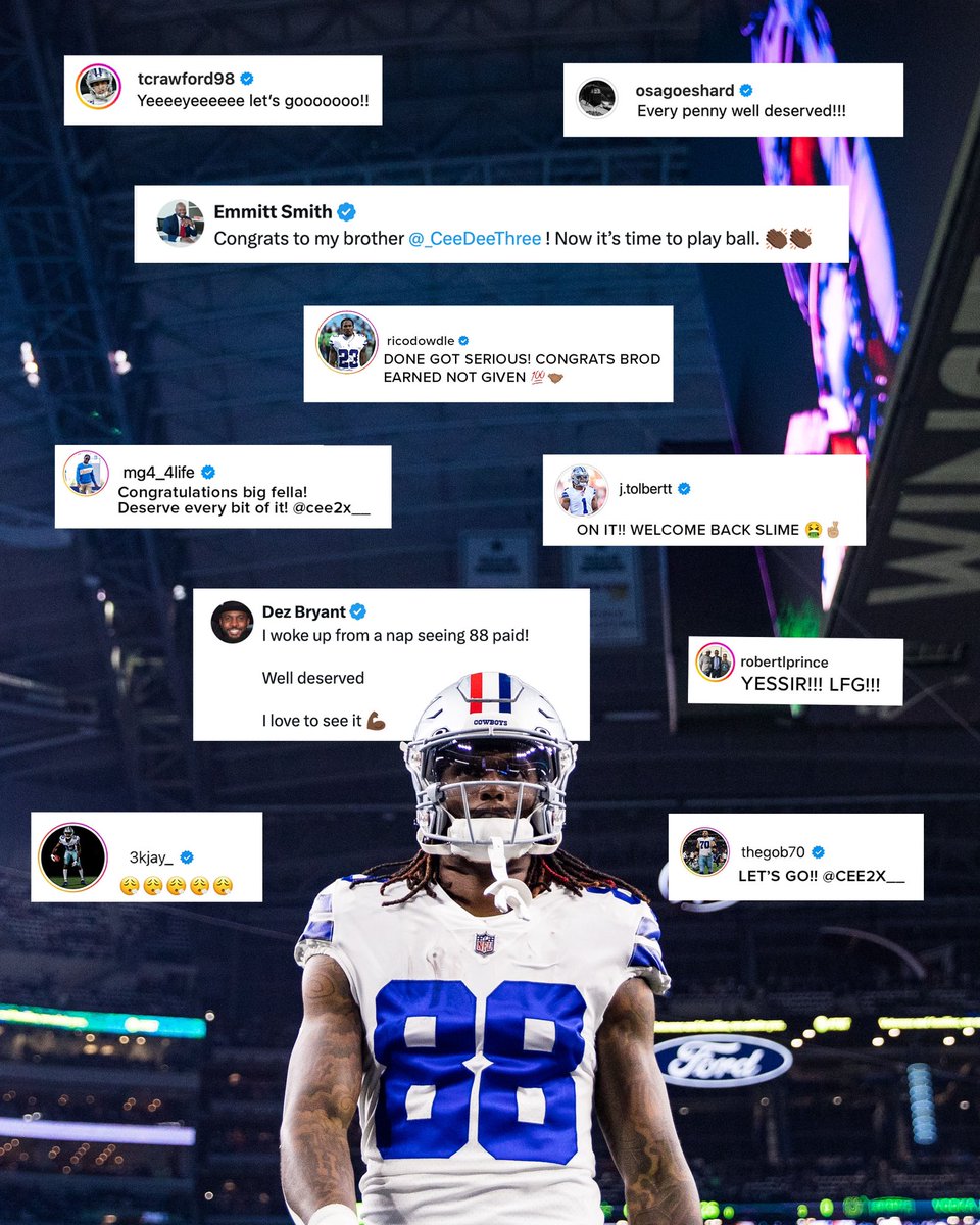 dallascowboys's tweet photo. safe to say the ‘Boys are hyped 🗣️ https://t.co/FbRQxsdBUt