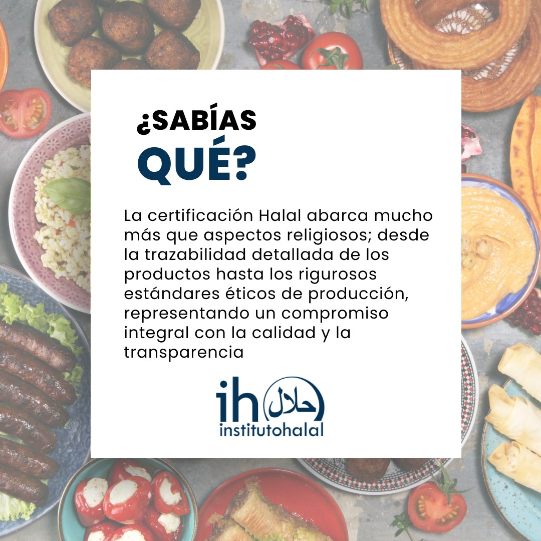 La certificación Halal abarca mucho más que aspectos religiosos.

#InstitutoHalal #CertificaciónHalal #Exportación #InnovaciónAlimentaria #Transparencia