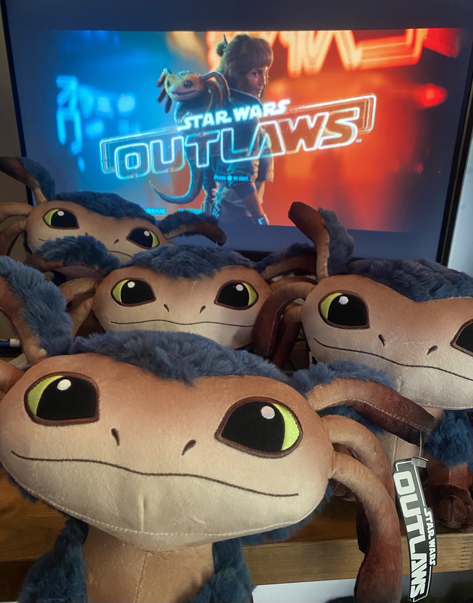 BryanDechart's tweet photo. WIN a Nix Plushie!
Retweet to Invite, join as we BEGIN #StarWarsOutlaws 

⭕️LIVE in 1 Hour⭕️ on Twitch/ #DechartGames https://t.co/tXVQa1xIH1