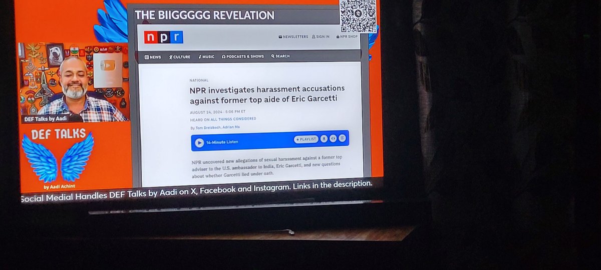 vishant_shenoy's tweet image. Eric Garcetti in trouble #deftalks #adiachin