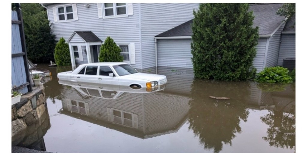 heart911team's tweet image. A  #HEART911 volunteer/retired #Local3 members neighbor&apos;s home was flooded in the #severestorm that caused historic rainfall on 8/18 in Newtown, CT. The family lost vehicles and the ability to live in their home. #SupportOurWork. ow.ly/1Yvr50T6U0U