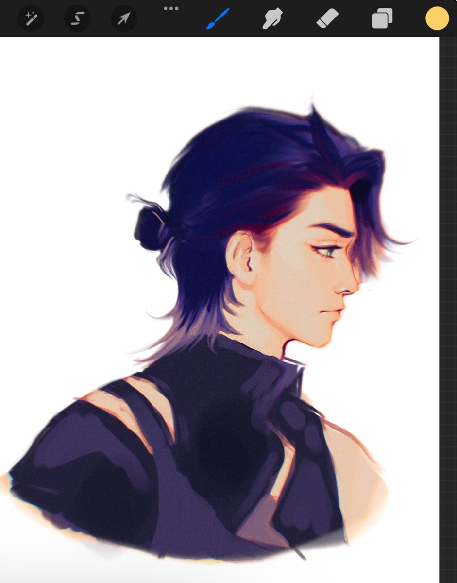 _sabiboo's tweet image. little sketch of a #sampo with a bun :3 #hsr