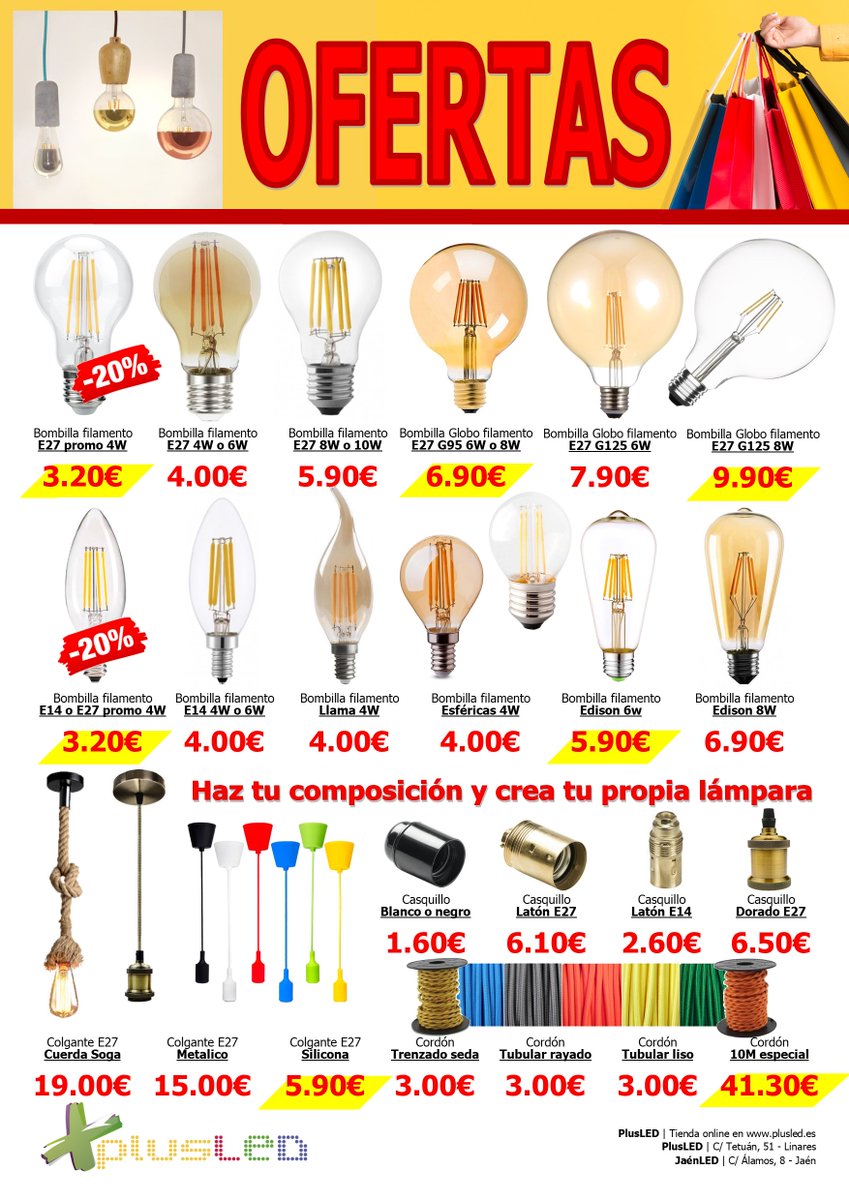 Ofertas en bombillas filamento LED
plusled.es/184-bombillas-…