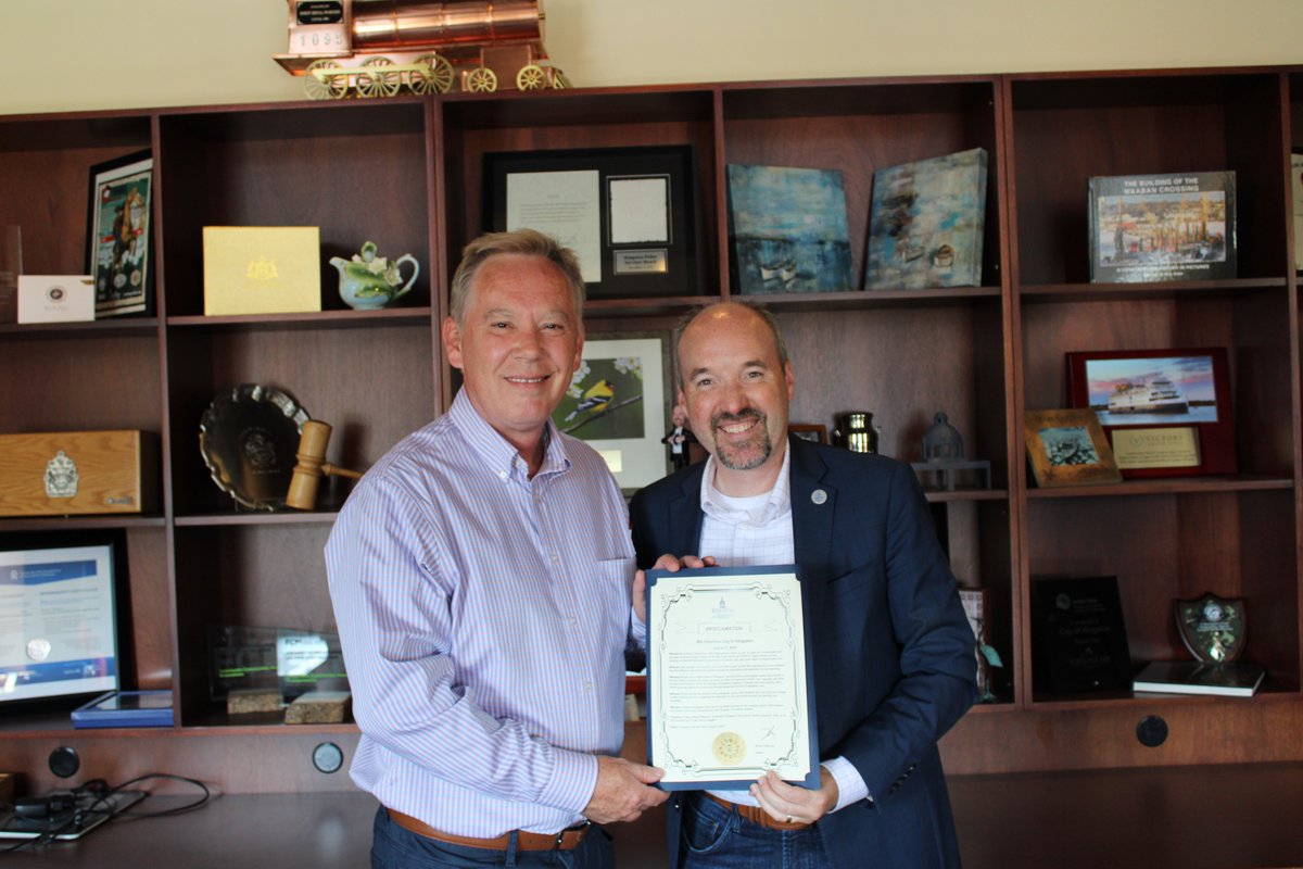 MayorPaterson's tweet photo. 🎉Today is “Bill Hutchins Day”🎉

For over 30 years, Bill has been the heartbeat of CKWS-TV, anchoring with unmatched dedication and authenticity. Join me in celebrating Bill’s incredible journey and the mark he's left in Kingston. Thanks for being a part of our lives and stories https://t.co/7OvewwUINR