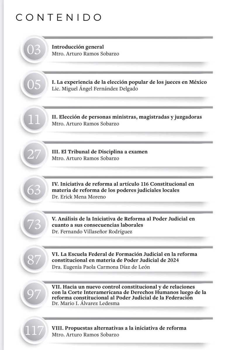 ArthurRSob's tweet image. Aquí el estudio que hicimos sobre la #ReformaAlPoderJudicial en el Centro de Investigación e Informática Jurídica de la @eld_oficial 

Versión completa: eld.edu.mx/Biblioteca/Est…

Versión ejecutiva: eld.edu.mx/Biblioteca/Est…