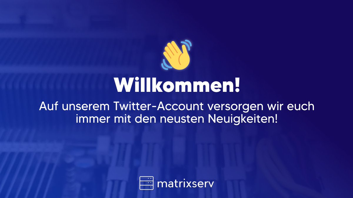 👋Willkommen auf unserem Twitter-Account! 🚀 Hier versorgen wir euch immer mit den neuesten Neuigkeiten und aktuellen Angeboten. Bleibt dran und verpasst keine Updates!
#Hosting #Gameserver #Rootserver
