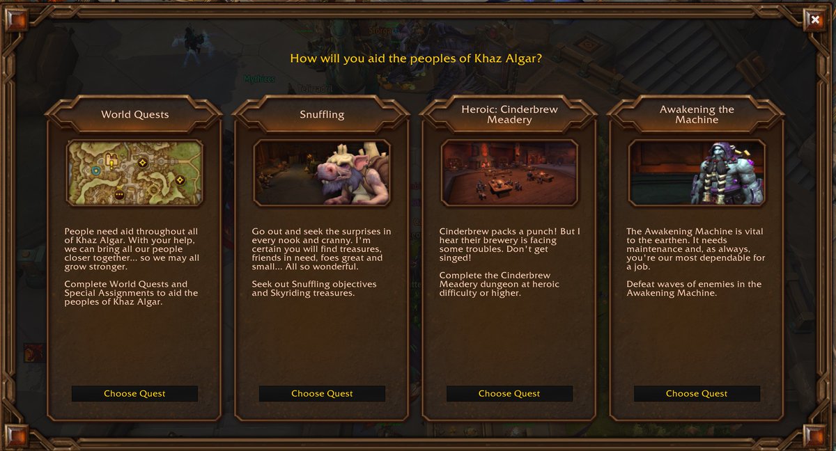 Wowhead's tweet photo. NA Servers are back up and players can choose between 4 options to get some great rewards!

#WarWithin #Warcraft 

https://t.co/8YbMAz8cH1 https://t.co/zubF6DRoHA