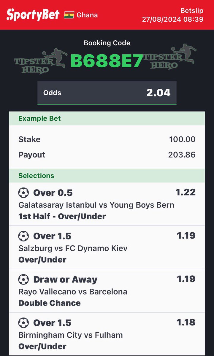 Football prediction for the day! Let’s recovery yesterday lost back 🔥🔥🔥🔥
