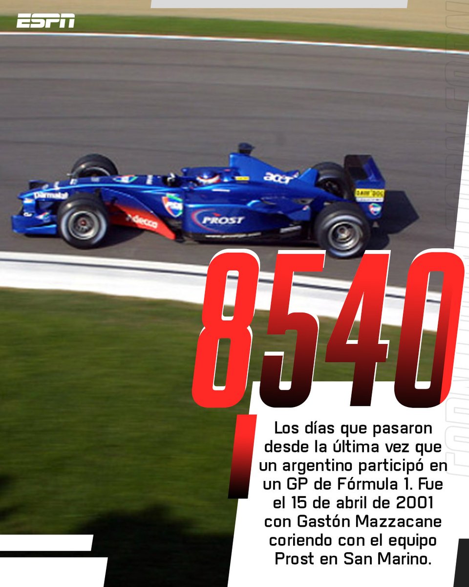 ESPNArgentina's tweet photo. HISTORIA PURA PARA LA ARGENTINA: ¡FRANCO COLAPINTO CORRERÁ EN LA #FÓRMULA1! 🙌🇦🇷  

🏎️🔥 El piloto nacido en Pilar (provincia de Buenos Aires), tomará el lugar que deja vacante Logan Sargeant en Williams. 

➡️ Competirá en las 9 carreras que restan de la temporada. https://t.co/aYmGoVyhya