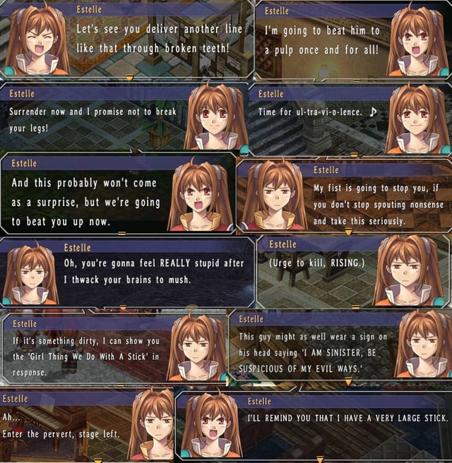 MooglePanda's tweet image. Seen people thinking they're sticking to the previous localisation for trails in the sky remake so we can look forward to the classic Estelle lines being audio now