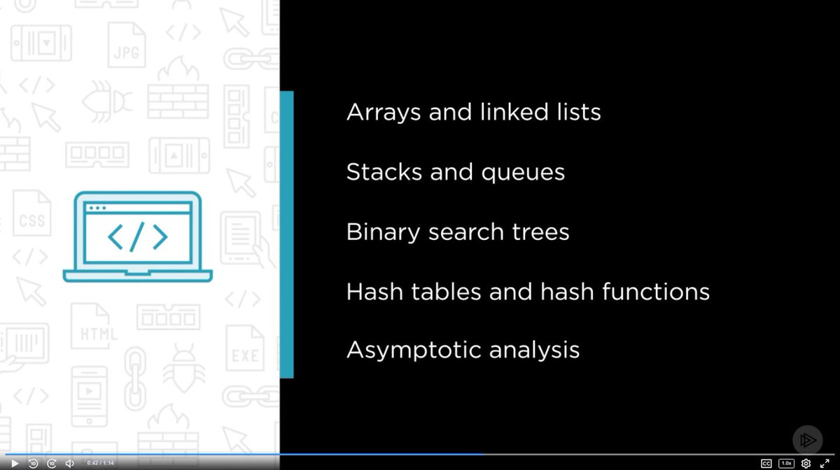 acmeducation's tweet photo. Trending in #ACMLearningCenter, available to ACM Members: "Algorithms and Data Structures - Part 1," w/@bubbafat. Look at the core data structures/ algorithms that are the building blocks of apps everywhere. Learn how they work & see real-world examples. https://t.co/7QvZzxdtRd https://t.co/txuUfrn6ns