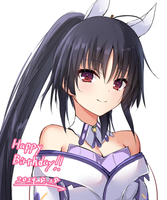 誕生日なのでワンドロ蓮乃咲描いた おめでとう 