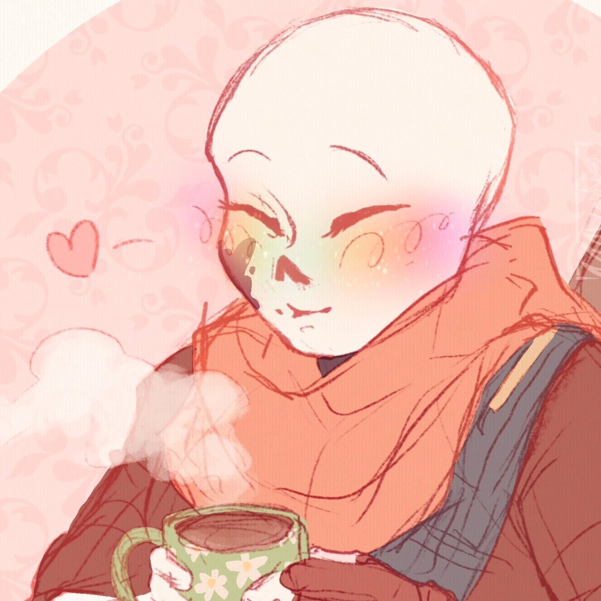 CreativePineap's tweet photo. He's drinking paint water 
#undertaleFanart #undertaleAU #undertale #sans #sansau #inksans #inktale #digitalart https://t.co/Wn5wysQBkQ