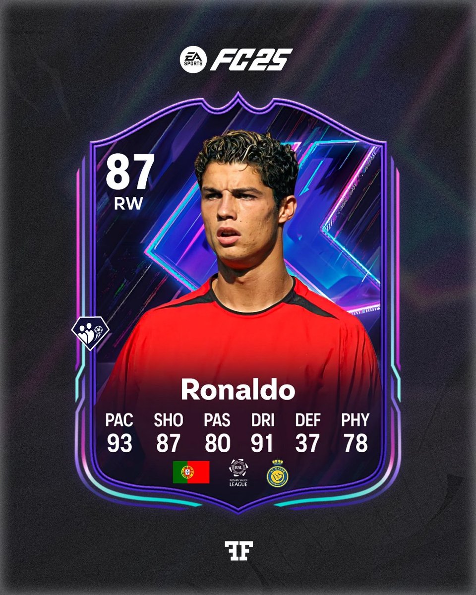 Messi &amp; Ronaldo flashback cards in #FC25 🥹