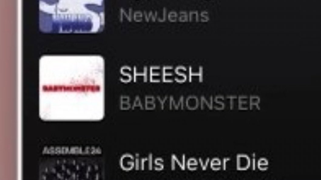 InfoBabyMonster's tweet photo. DIVA! Sullyoon, integrante do grupo NMIXX, adicionou “SHEESH” em sua playlist.

#BABYMONSTER #베이비몬스터 https://t.co/5oD3U9U74E