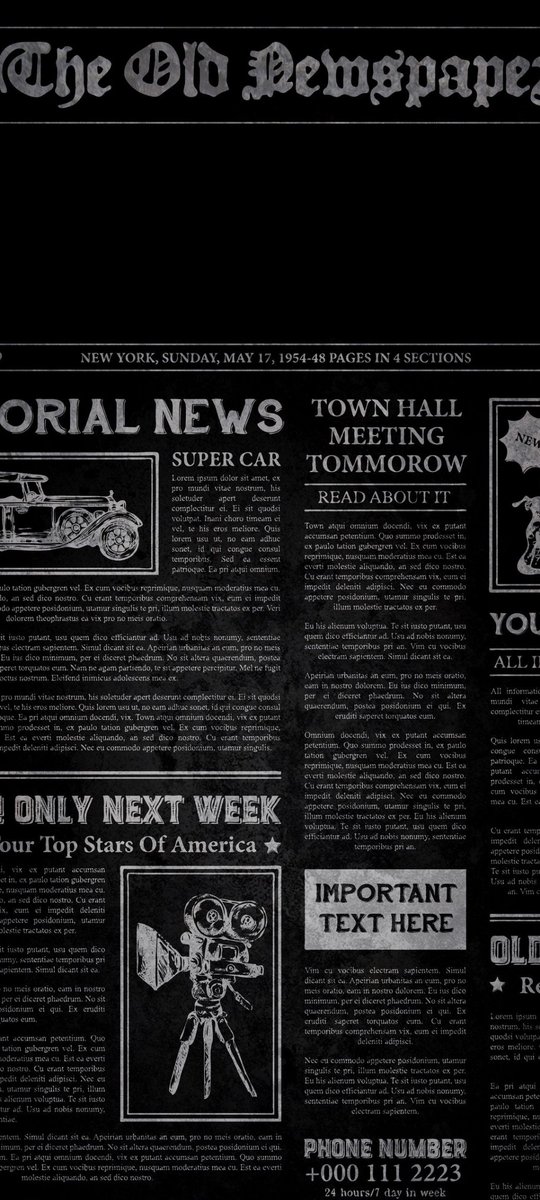 Papers_app's tweet image. News Paper X Wallpaper  📰🔥