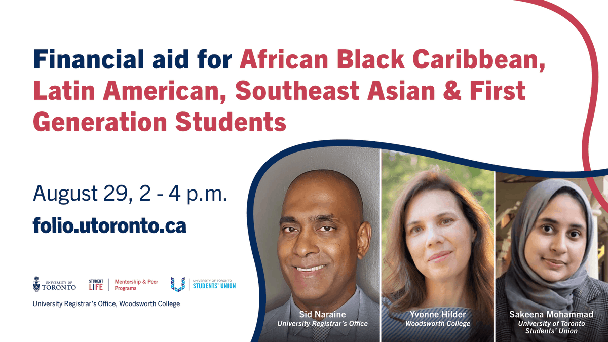U of T Students' Union (@uoftsu) on Twitter photo The UTSU is excited to partner with the African Black Caribbean, Latin American, Southeast Asian & First Generation Student Engagement, the University Registrar's Office and Woodsworth College to deliver a Financial Aid Workshop! Register here: folio.utoronto.ca/students/event… The UTSU is excited to partner with the African Black Caribbean, Latin American, Southeast Asian & First Generation Student Engagement, the University Registrar's Office and Woodsworth College to deliver a Financial Aid Workshop! Register here: folio.utoronto.ca/students/event…