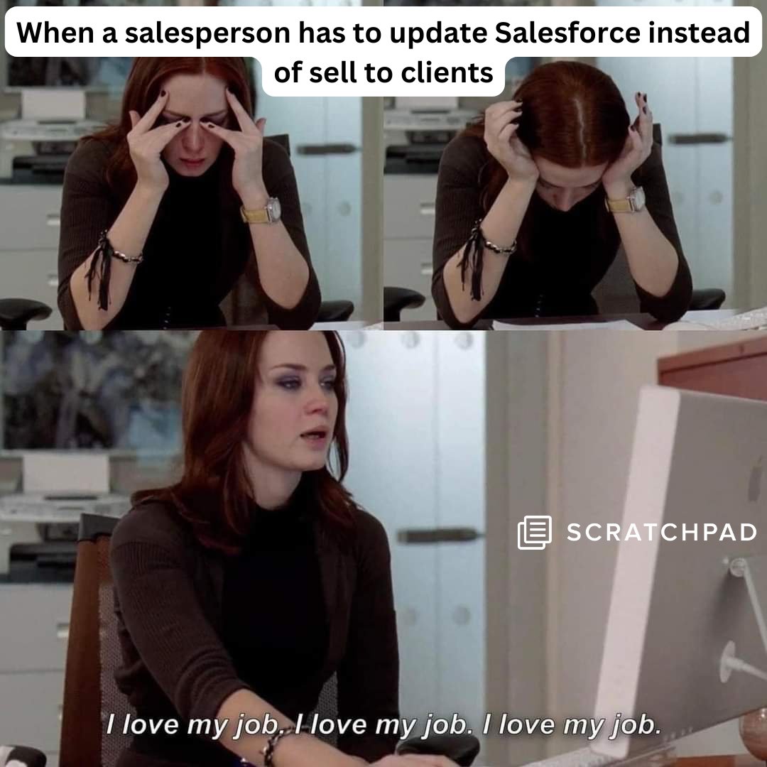 Update Salesforce... without ever opening a Salesforce tab at scratchpad.com 🤝