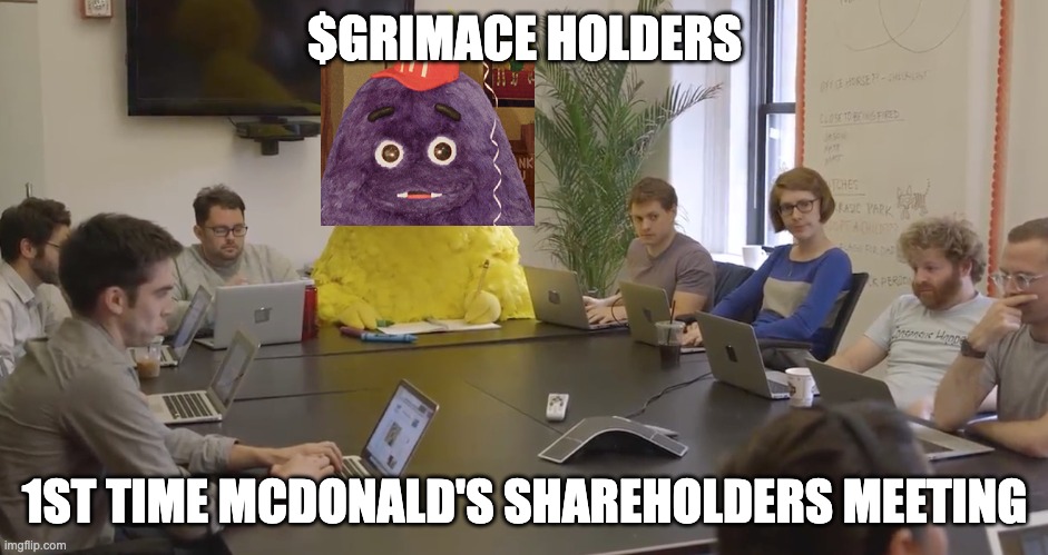 Bro I bought $Grimace @Grimacewtf <a href="/McDonalds/">McDonald's</a>