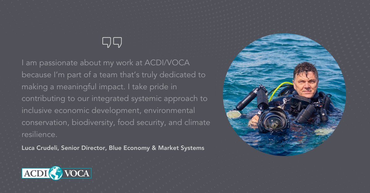 ACDI/VOCA on X: "Join us in congratulating Luca Crudeli as he ...