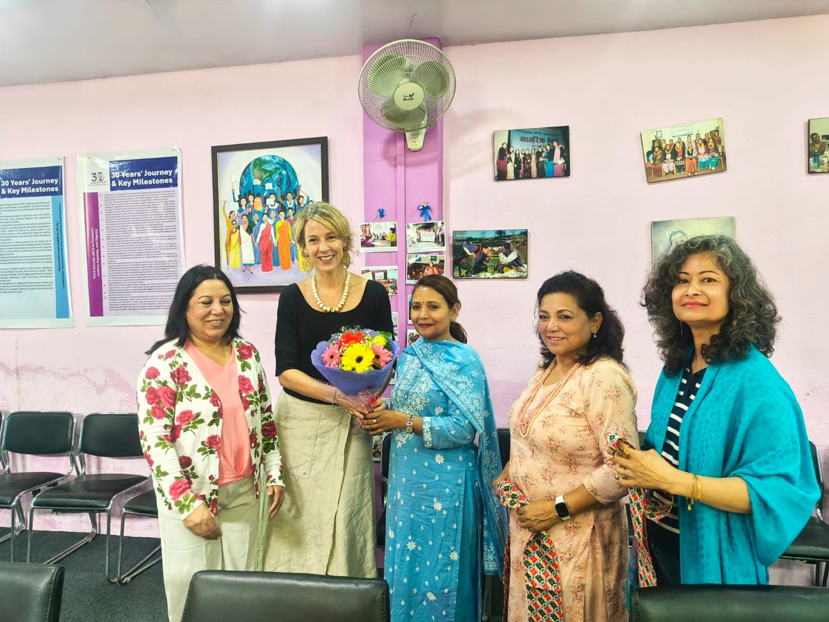 We had the honor of hosting Patricia Fernandez Pacheco, Country Representative of UN Women, and Sangharsa , Communication Lead, at the #FeministDalitOrganization (FEDO) Office today.