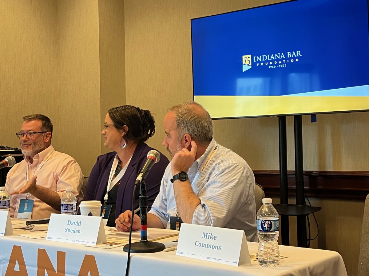 INBarFoundation's tweet photo. Mike Commons, Indiana Legal Help Manager, attended the Indiana Housing Conference last week. Mike participated in a panel on affordable housing stability services and shared information about the Indiana Legal Help program.
#INBarFoundation #IndianaHousingConference https://t.co/7jewhisX89
