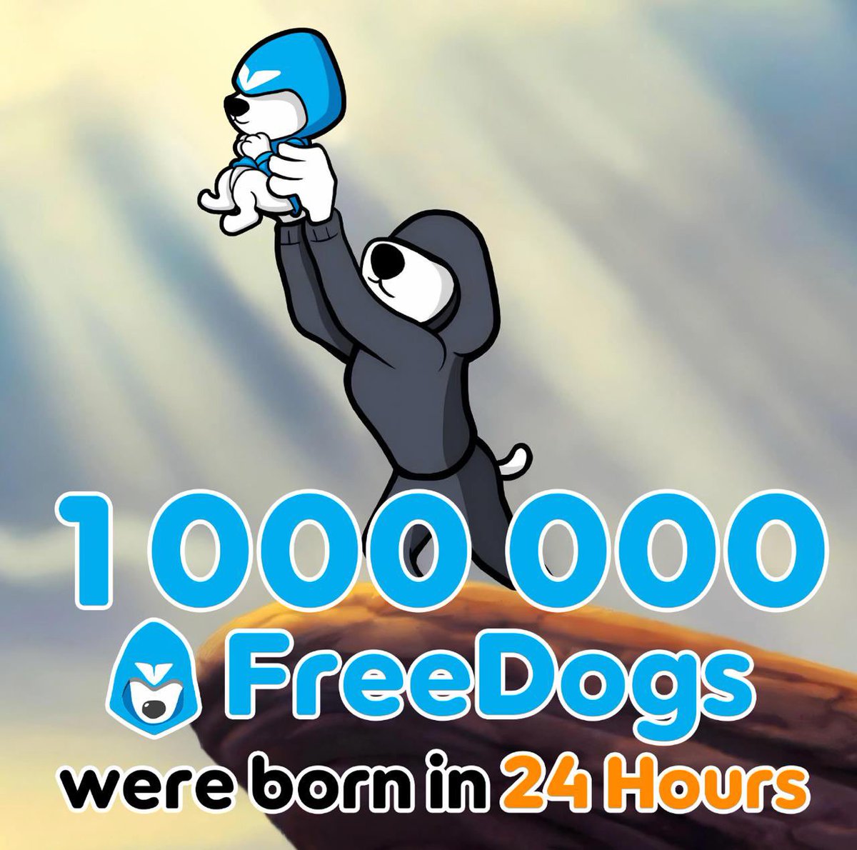 🔥Remarkable! In just one short day, we have rallied over 1M Free Dogs.We can feel your yearning for freedom,your determination to defend human rights
🕊️We won’t let anyone take away our rights easily.We will defend freedom until the very end. This will be our victory #FREEDUROV