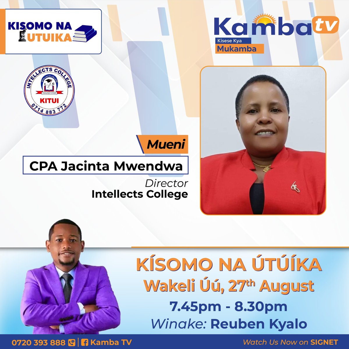 Join us for an indepth and articulate conversation about higher education with   a professional from Intellects college.

#kisesekyaMukamba
#KambaTV
#KisomoNaUtuika