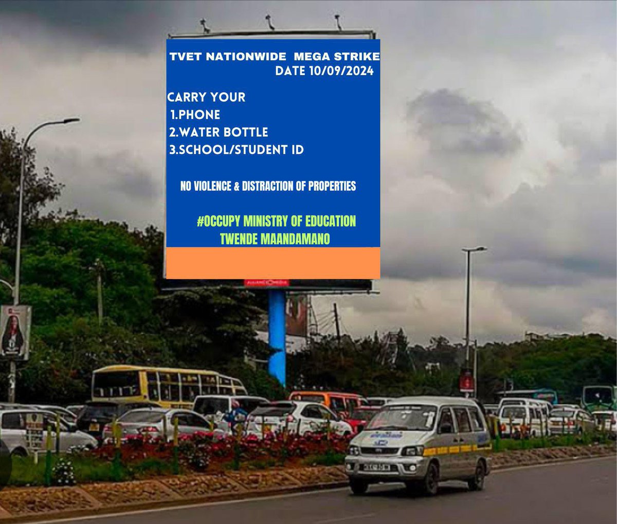 WizzyBV6's tweet photo. Nairobi we shall occupy @EduMinKenya @MigunaMiguna @WilliamsRuto @RailaOdinga @charlruto @OleItumbi @Muoria_Dr @WizzyBV6 @TVETAKenya @TVET_MoE @citizentvkenya @KBCChannel1 https://t.co/mF81lIzkMb
