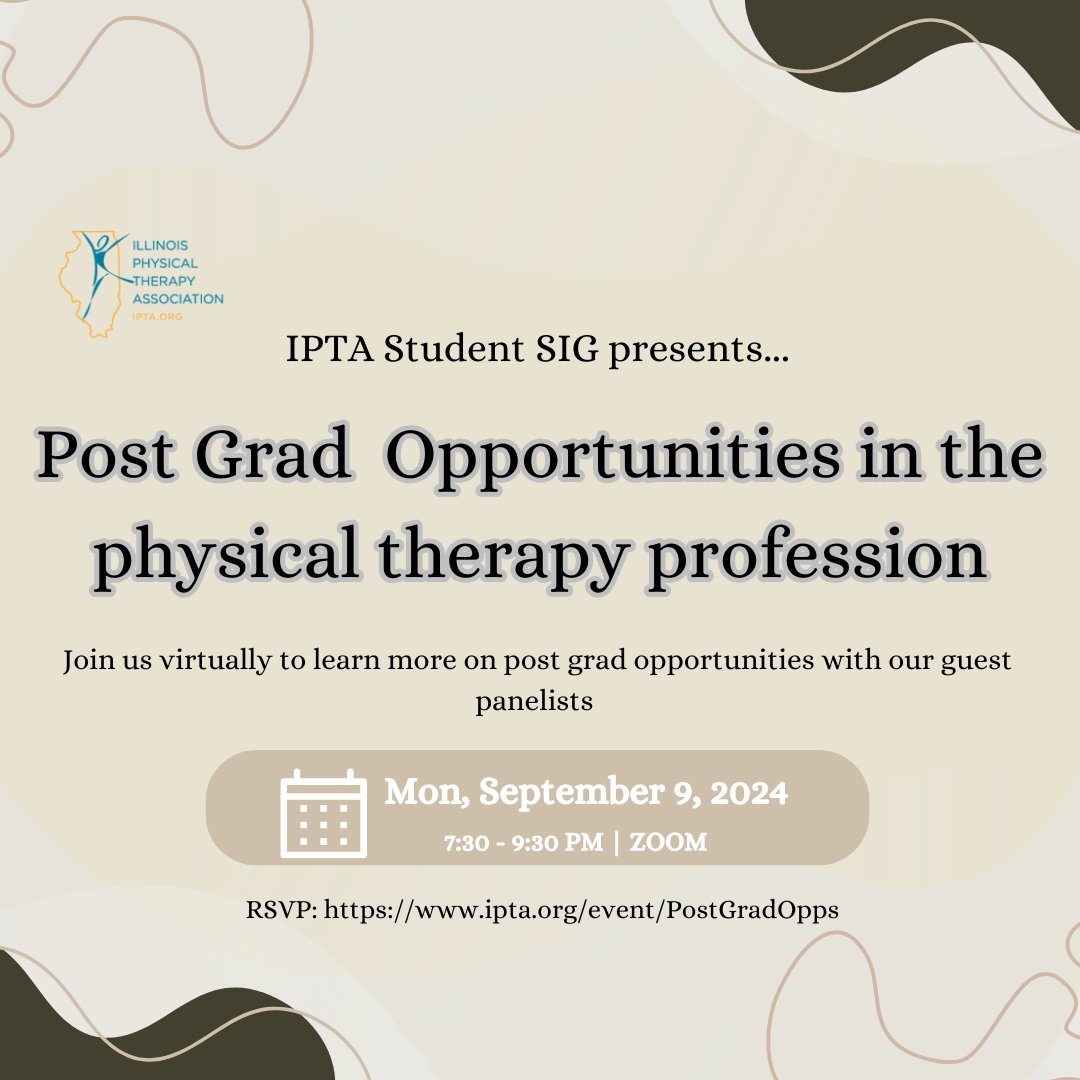 Hey IPTA community!

We are excited to announce that we will be holding a guest panel with information on post grad opportunities. Come stop by virtually to learn all about it!

Registration link: ipta.org/event/PostGrad…