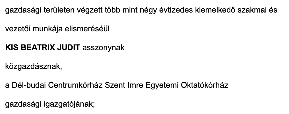 Valahogy nem tud hibázni az egészségügyi államtitkár és a belügyminiszter.
Sem a kinevezésekkel, sem a kitüntetésekkel.
Előbbire tökéletes példa, hogy sikerült a Tatabányai Szent Borbála Kórház élére egy olyan főigazgatót találni, akivel szemben az ügyészség jelentős vagyoni