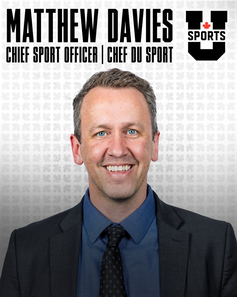 ➡️ U SPORTS announces the appointment of Matthew Davies as Chief Sport Officer

➡️ U SPORTS annonce la nomination de Matthew Davies au poste de chef du Sport

EN: en.usports.ca/x/1xkht
FR: fr.usports.ca/x/q75n0