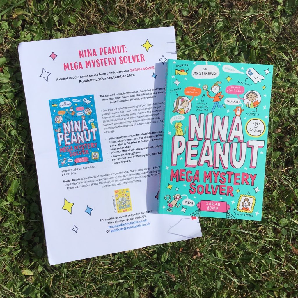 jacquiS21's tweet photo. Enormous thanks to @scholasticuk for these fabulous titles! Very excited to read #NinaPeanut: #MegaMysterySolver by @bowie_sarah, out 26/09, and #RevengeOfTheKillerWorm by @KathrynFoxfield, illustrated by #RobinBoyden, out 12/09. Both for 8-12 readers 😊 https://t.co/CPHAZCPPXa