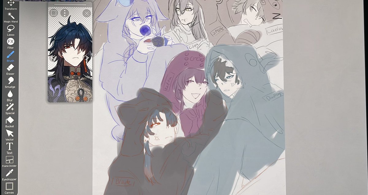 Im having too much fun with this piece that I forgot to finish the others ;-;
#HSRFanart
