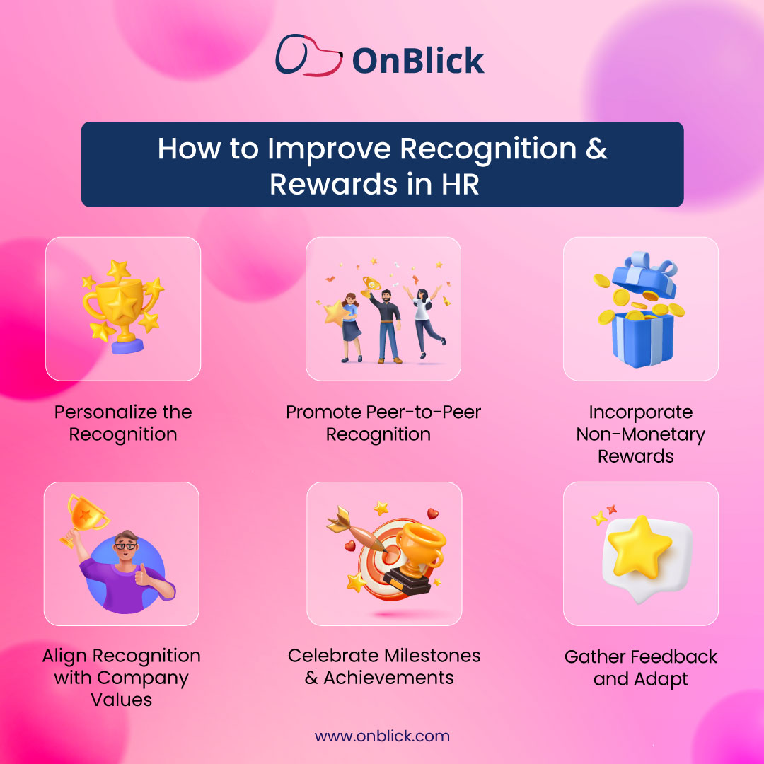 Recognizing and rewarding employees effectively can transform your workplace culture. 

Check out these simple yet impactful ways to enhance your HR recognition and rewards strategy. Let’s build a more motivated and engaged team!

#onblick  #humanresources #rewards #workculture