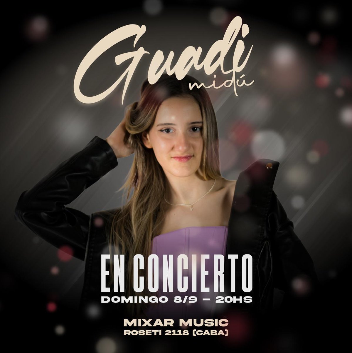 GUADI MIDÚ ANUNCIA CONCIERTO EN BUENOS AIRES TRAS LANZAR SU ÁLBUM DEBUT / Junto a reconocidos músicos se presentará el domingo 8 de septiembre a las 20 horas en MIXAR ESTUDIOS (Roseti 2118 / CABA).