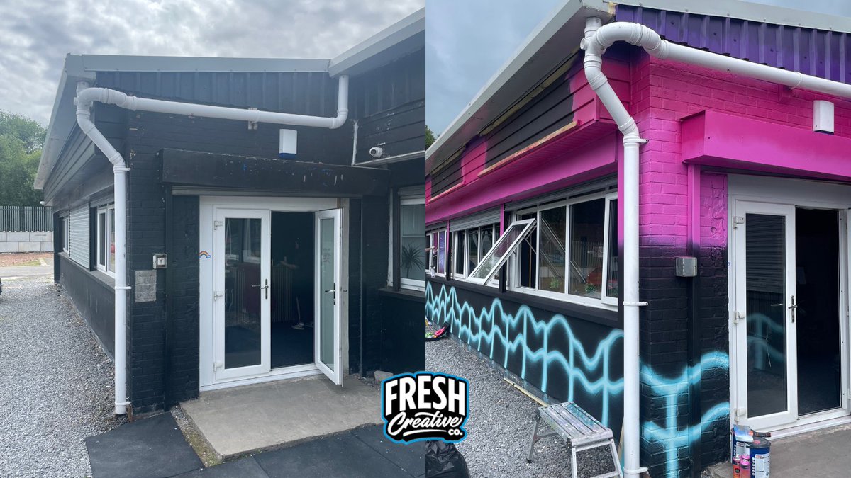 The team are back at ISO Fitness!

After the mammoth task of painting the inside of the new premises we returned to finish off some details and transform the outside of the building.

#muralartist #graffitiart #paintthestreets #graffitiartswansea #streetartwales #streetart