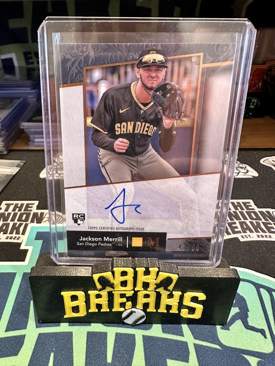 Jackson Merrill Auto giveaway!!!

To enter:
✅ Follow
✅ RT
✅ Like
✅ Merril wins ROY

If Jackson wins ROY I will giveaway this Museum collection auto numbered /50!!!

Good Luck!

@DanSpeed10 <a href="/CoolCardBro/">Cool Card Bro Breaks</a>