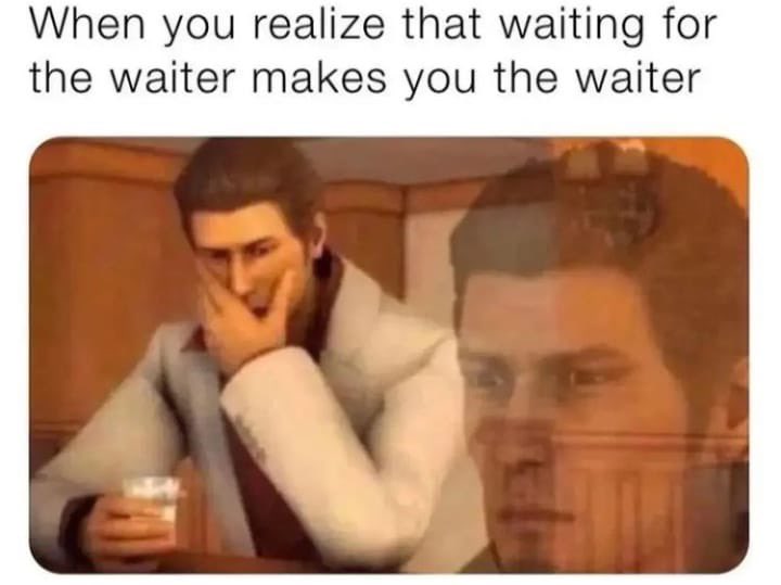 InglescomGareth's tweet photo. Do you get the joke? 🇬🇧#wait #waiting #waiter #puns #playonwords #jokes #piadas #names #nomes #comparatives #learnenglish #aprenderingles #conversation #conversação #englishtips #dicasdeingles #fluentenglish #inglesfluente #learnenglishonline #aprendeinglesonline #english #ingles https://t.co/glOwTyO9Y6