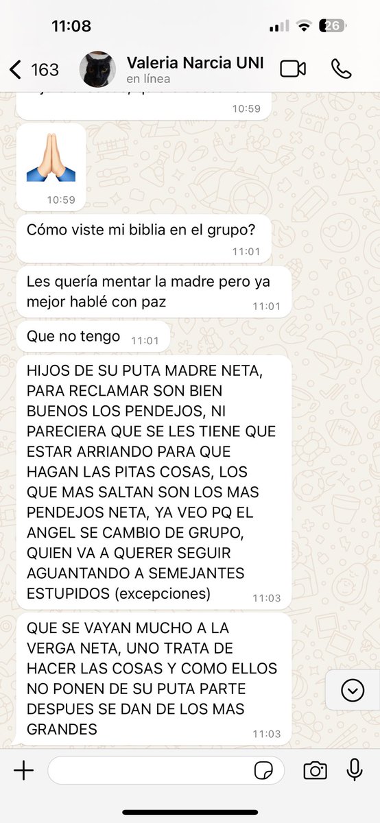 mefmal's tweet photo. Jajajajaja alv la jefa de grupo https://t.co/vBQr3GnMZ0