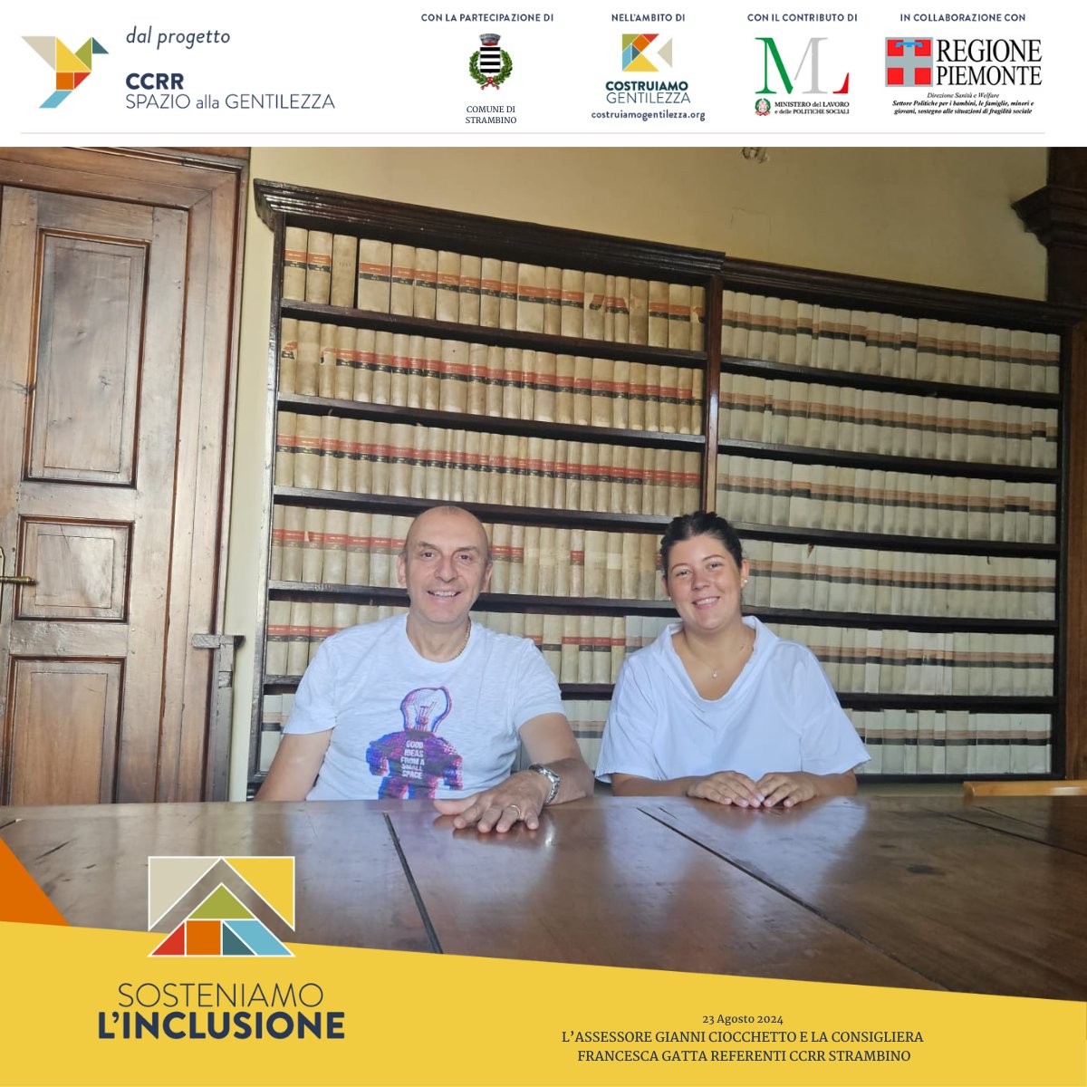 𝐋’𝐀𝐒𝐒𝐄𝐒𝐒𝐎𝐑𝐄 𝐆𝐈𝐀𝐍𝐍𝐈 𝐂𝐈𝐎𝐂𝐂𝐇𝐄𝐓𝐓𝐎 𝐄 𝐋𝐀 𝐂𝐎𝐍𝐒𝐈𝐆𝐋𝐈𝐄𝐑𝐀 𝐅𝐑𝐀𝐍𝐂𝐄𝐒𝐂𝐀 𝐆𝐀𝐓𝐓𝐀 𝐏𝐑𝐎𝐆𝐑𝐀𝐌𝐌𝐀𝐍𝐎 𝐋𝐄 𝐈𝐍𝐈𝐙𝐈𝐀𝐓𝐈𝐕𝐄 𝐃𝐋 𝐂𝐂𝐑𝐑 𝐃𝐈 𝐒𝐓𝐑𝐀𝐌𝐁𝐈𝐍𝐎 𝐓𝐎 💜

l'esperienza 👉 costruiamogentilezza.org/blog/cc-genera…

#costruiamogentilezza