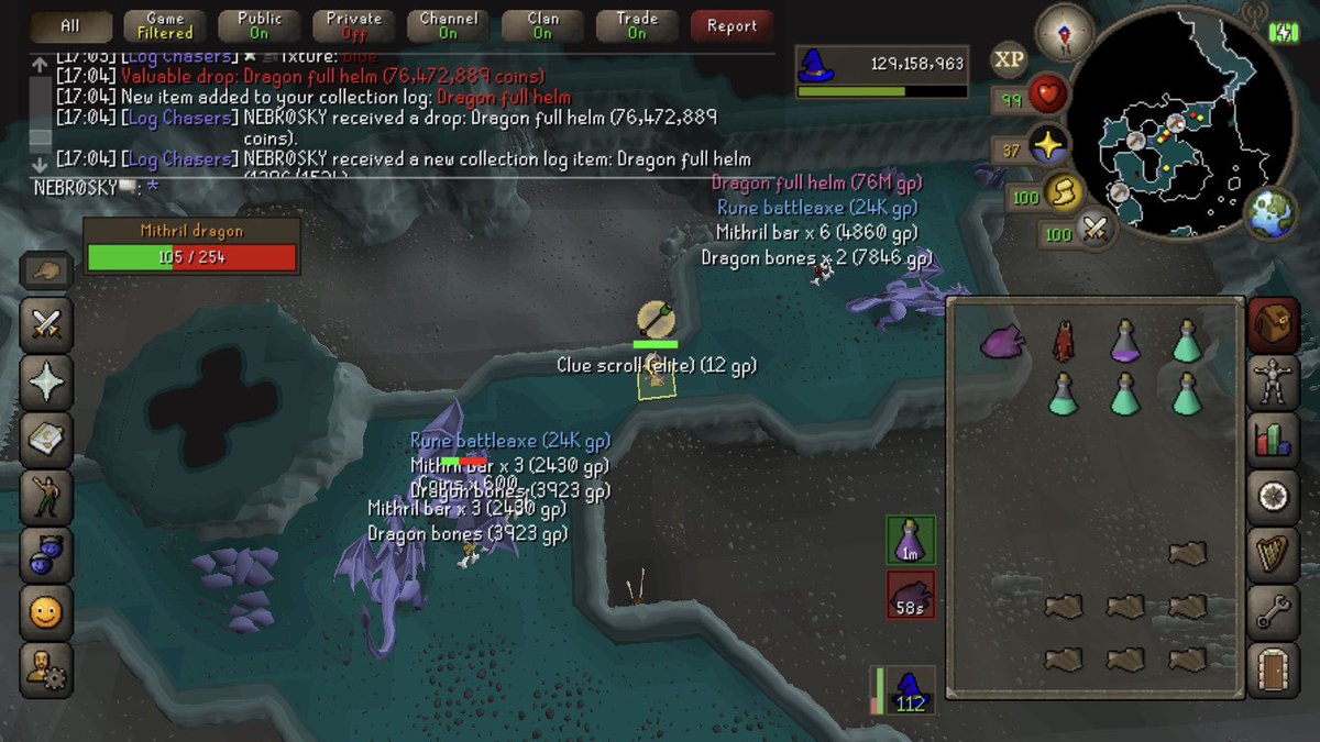 Dragon Full Helm (~230 bones)