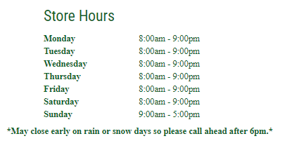 We're shifting gears and going into our harvest hours! Call or text us at 403-442-3866 if you need to reach us.