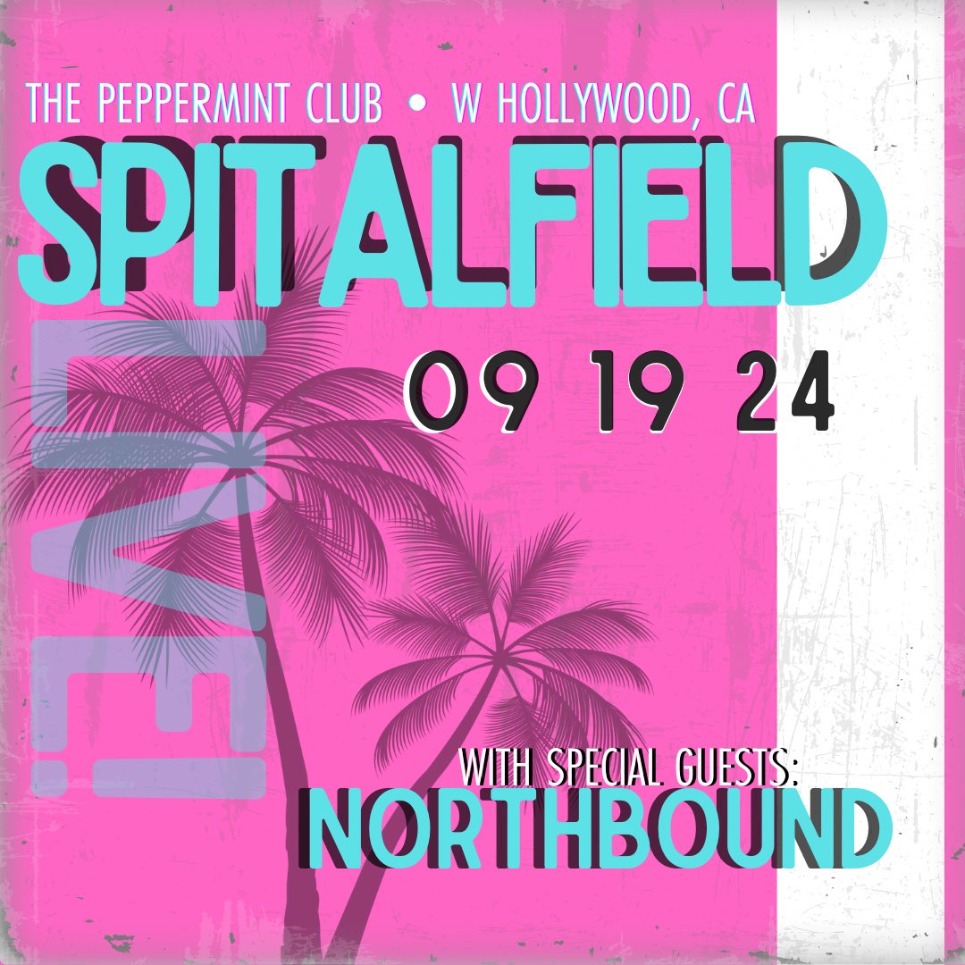 SPITALFIELD (@spitalfield98) on Twitter photo 🌴LOS ANGELES🌴 Support announced for our Sep 19th headlining show at The Peppermint Club —very excited to have <a href="/NorthboundFL/">Northbound</a> kick-off the evening!
Limited tickets available: ticketmaster.com/event/090060F6… 🌴LOS ANGELES🌴 Support announced for our Sep 19th headlining show at The Peppermint Club —very excited to have <a href="/NorthboundFL/">Northbound</a> kick-off the evening!
Limited tickets available: ticketmaster.com/event/090060F6…