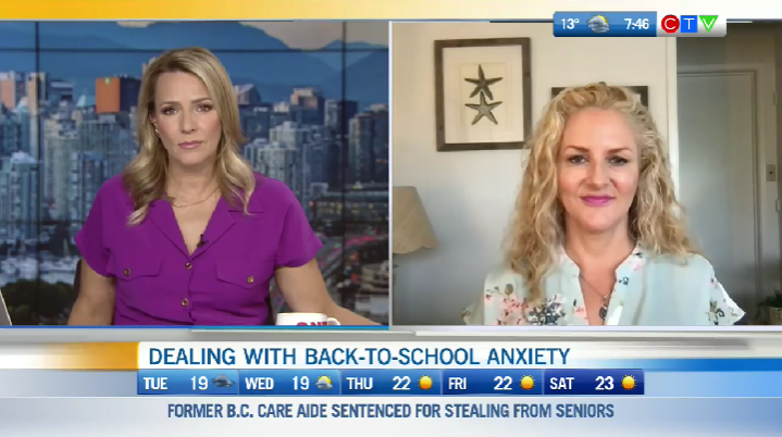 CTVYMVancouver's tweet photo. Director of the Vancouver Psychology Centre (@ClinicallyHappy), Carla Fry addresses back-to-school anxiety management on CTV Morning Live with @Keri_Adams 😞

https://t.co/WiCOUG7Vhp https://t.co/4X4XGlUJ8Q
